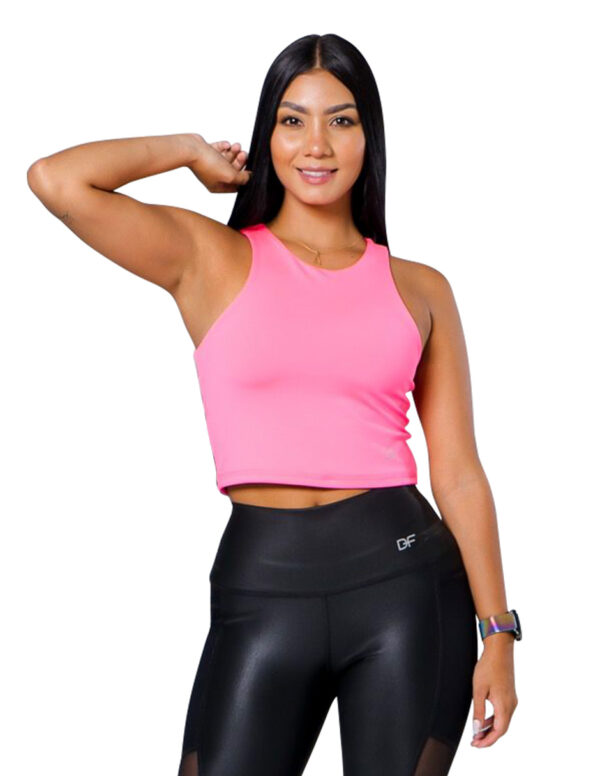 Top deportivo Colombiano rosa mujer