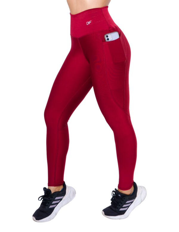 leggings Colombianos lisos color tinto